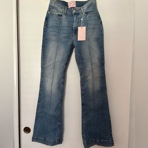 REVICE DENIM Flare leg star light wash jeans
